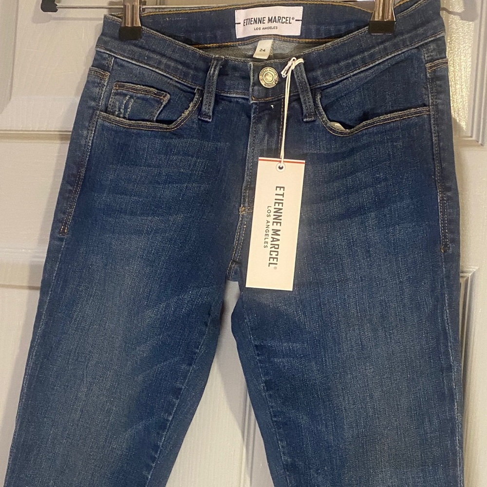 Etienne Marcel Women's Dark Blue Skinny Jeans